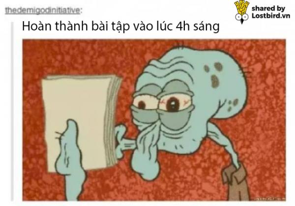 Tuyển tập meme hài hước tái hiện lại những nỗi khổ của học sinh khi đi học Tuyển tập meme hài hước tái hiện lại những nỗi khổ của học sinh khi đi học