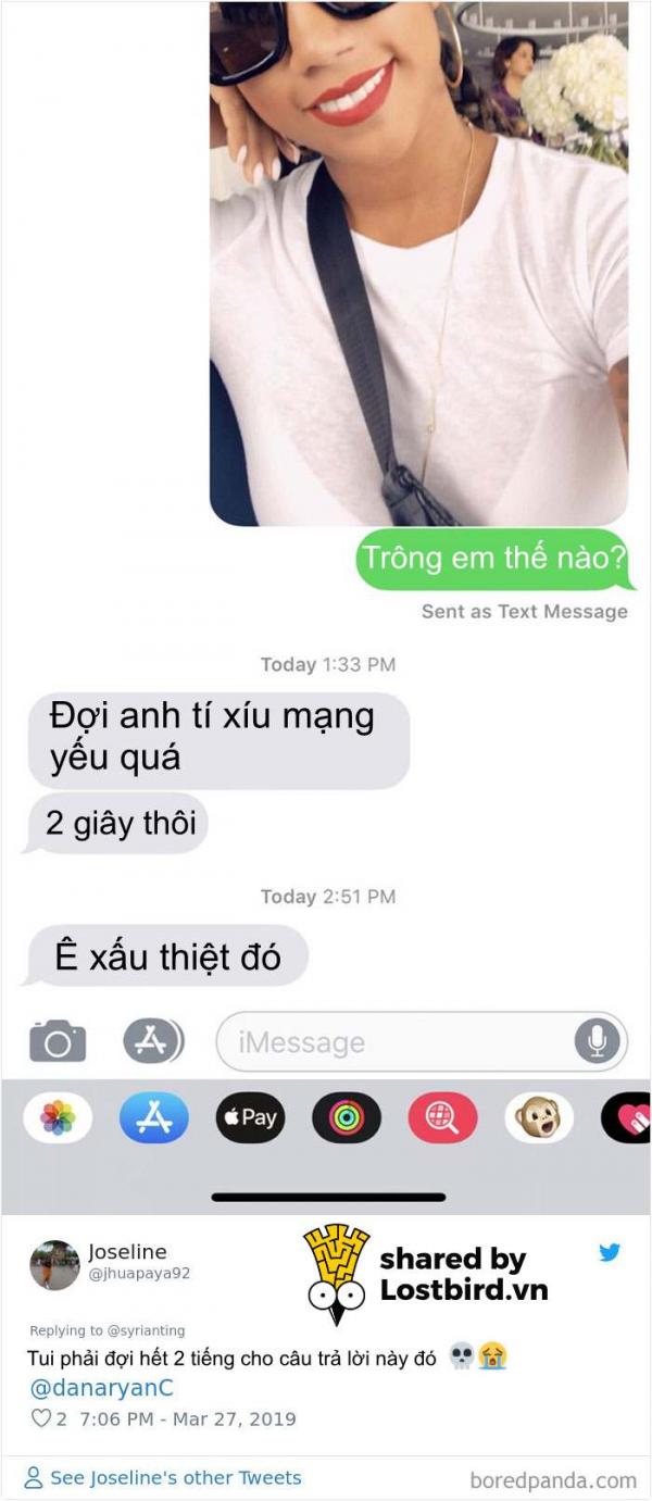 Cánh đàn ông trả lời sao khi được chị em ruột gửi ảnh tự sướng và hỏi trông họ thế nào? Cánh đàn ông trả lời sao khi được chị em ruột gửi ảnh tự sướng và hỏi trông họ thế nào?