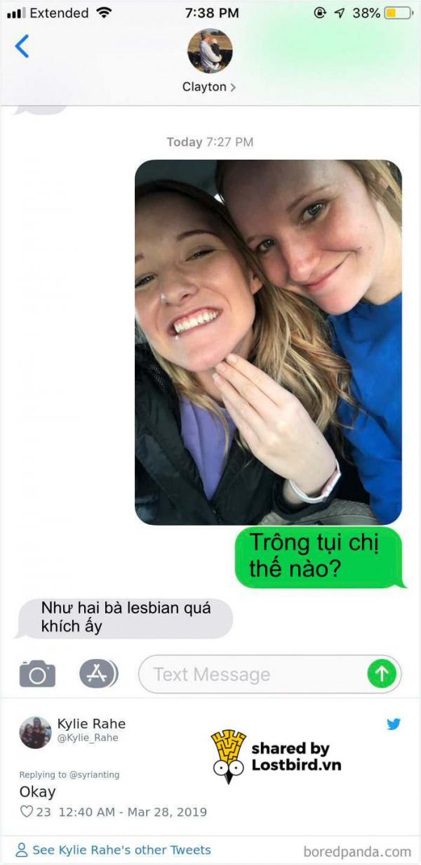 Cánh đàn ông trả lời sao khi được chị em ruột gửi ảnh tự sướng và hỏi trông họ thế nào? Cánh đàn ông trả lời sao khi được chị em ruột gửi ảnh tự sướng và hỏi trông họ thế nào?