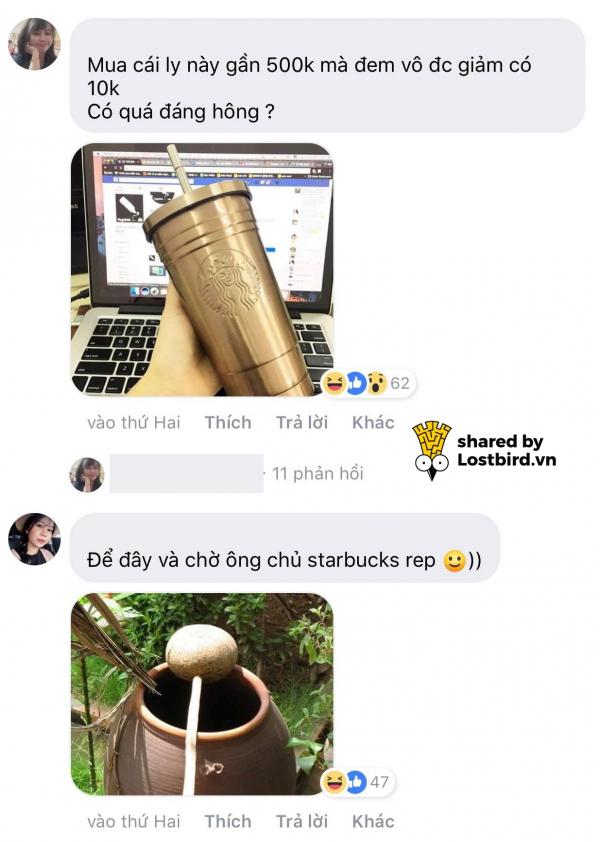 Loạt comment cười muốn 'nội thương' trước thông báo Starbucks sẽ giảm 10 nghìn VND khi khách hàng tự mang ly đến Loạt comment cười muốn 'nội thương' trước thông báo Starbucks sẽ giảm 10 nghìn VND khi khách hàng tự mang ly đến