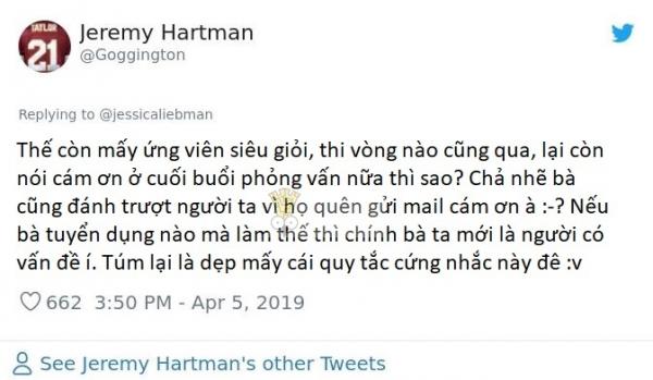 'Đánh trượt ứng viên vì không gửi mail cám ơn' - Quy tắc tuyển dụng khiến cư dân mạng dậy sóng 'Đánh trượt ứng viên vì không gửi mail cám ơn' - Quy tắc tuyển dụng khiến cư dân mạng dậy sóng
