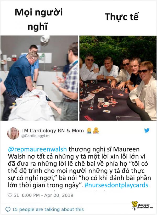 Cho rằng y tá lúc nào cũng đánh bài nên không cần nghỉ ngơi, nữ nghị sĩ liền hot trên Instagram Cho rằng y tá lúc nào cũng đánh bài nên không cần nghỉ ngơi, nữ nghị sĩ liền hot trên Instagram