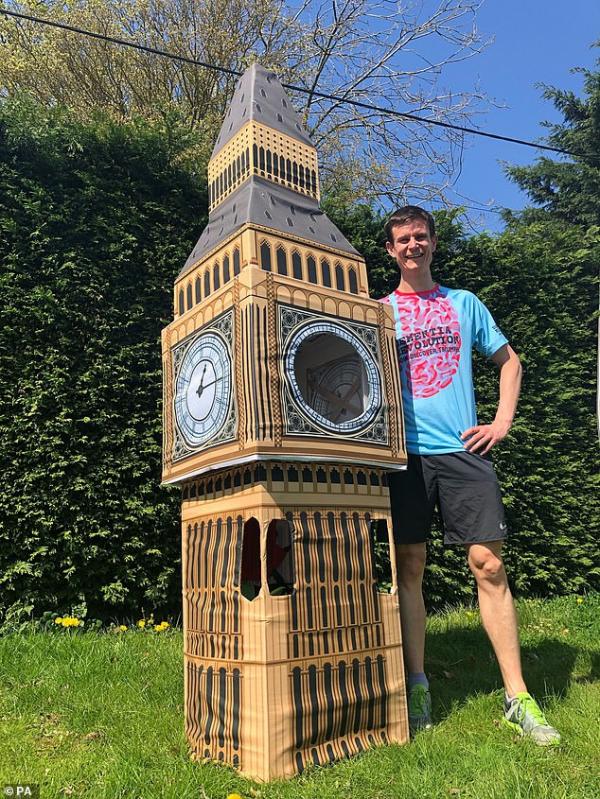 Vận động viên marathon bị kẹt dưới gầm cầu vì mặc bộ cosplay đồng hồ Big Ben Vận động viên marathon bị kẹt dưới gầm cầu vì mặc bộ cosplay đồng hồ Big Ben