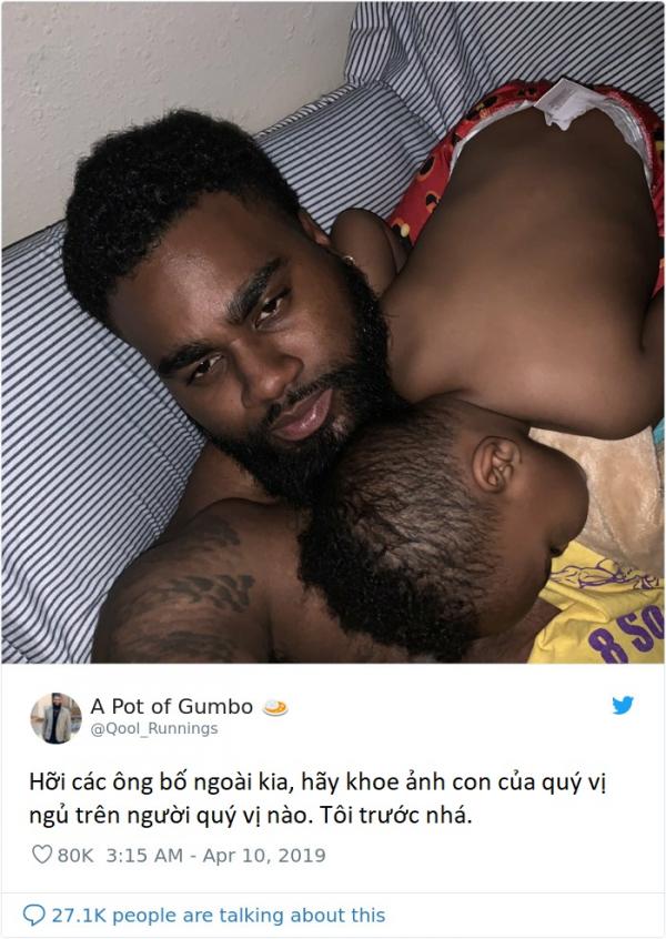Khi các ông bố khoe ảnh ngủ cùng con: Ai nói các bố ít quan tâm con nào? Khi các ông bố khoe ảnh ngủ cùng con: Ai nói các bố ít quan tâm con nào?