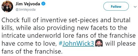 Đánh giá sớm 'John Wick 3: Parabellum': Hành động mãn nhãn nhất trong 3 phần Đánh giá sớm 'John Wick 3: Parabellum': Hành động mãn nhãn nhất trong 3 phần