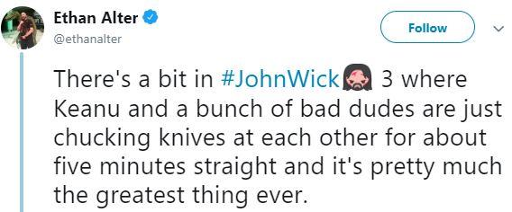 Đánh giá sớm 'John Wick 3: Parabellum': Hành động mãn nhãn nhất trong 3 phần Đánh giá sớm 'John Wick 3: Parabellum': Hành động mãn nhãn nhất trong 3 phần