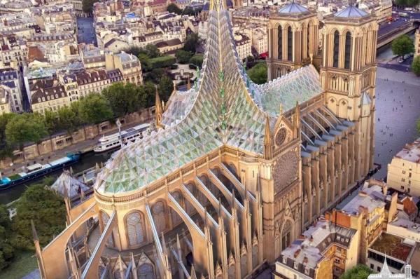 Kiến trúc sư Pháp ra ý tưởng biến phần mái Nhà thờ Đức Bà Paris thành nhà kính trồng cây Kiến trúc sư Pháp ra ý tưởng biến phần mái Nhà thờ Đức Bà Paris thành nhà kính trồng cây
