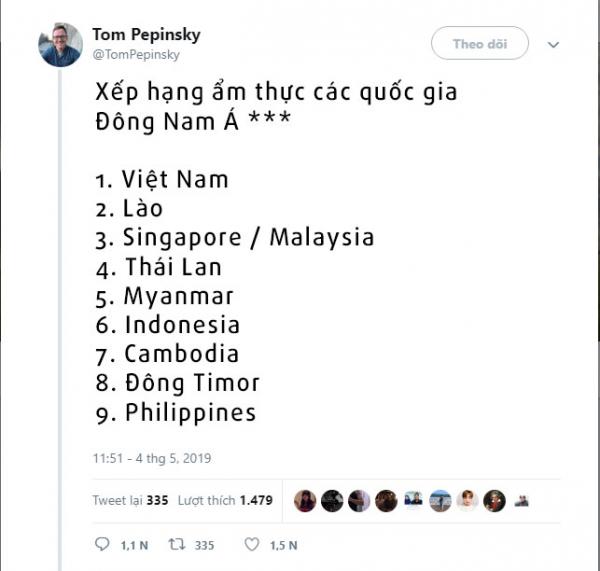 Chưa khi nào người Đông Nam Á đoàn kết như lúc người da trắng chê bai đồ ăn của mình Chưa khi nào người Đông Nam Á đoàn kết như lúc người da trắng chê bai đồ ăn của mình