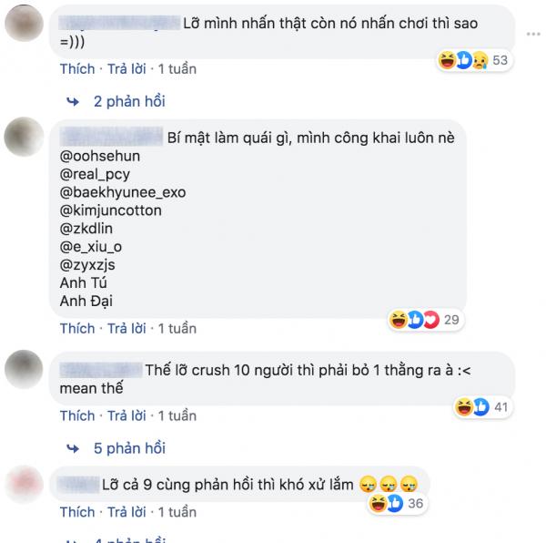 Dân tình 'thả thính' nhau như thế nào sau khi Facebook ra mắt tính năng đánh dấu crush? Dân tình 'thả thính' nhau như thế nào sau khi Facebook ra mắt tính năng đánh dấu crush?