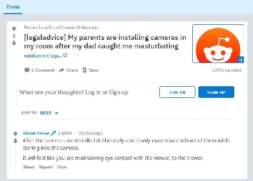 Bắt gặp con trai 15 tuổi 'tự xử' trong phòng ngủ, bố mẹ quyết định lắp đặt camera giám sát Bắt gặp con trai 15 tuổi 'tự xử' trong phòng ngủ, bố mẹ quyết định lắp đặt camera giám sát