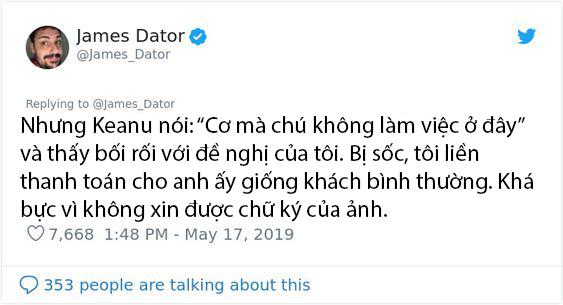 Chiều fan bậc nhất như Keanu Reeves: Mua hẳn một cây kem chỉ để ký tặng cho fan của mình Chiều fan bậc nhất như Keanu Reeves: Mua hẳn một cây kem chỉ để ký tặng cho fan của mình