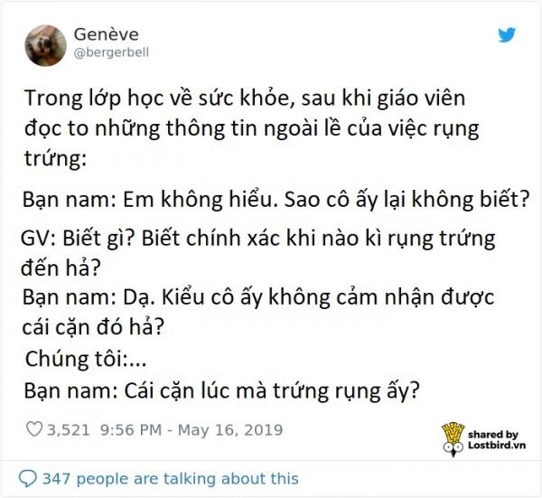 Đừng như các anh trai này, lầm tưởng kinh nguyệt là do... ăn thịt mà có Đừng như các anh trai này, lầm tưởng kinh nguyệt là do... ăn thịt mà có
