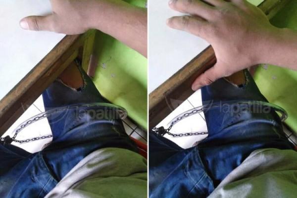 Một nhà hàng ở Peru xích khách vào ghế vì sợ ăn xong không trả tiền Một nhà hàng ở Peru xích khách vào ghế vì sợ ăn xong không trả tiền