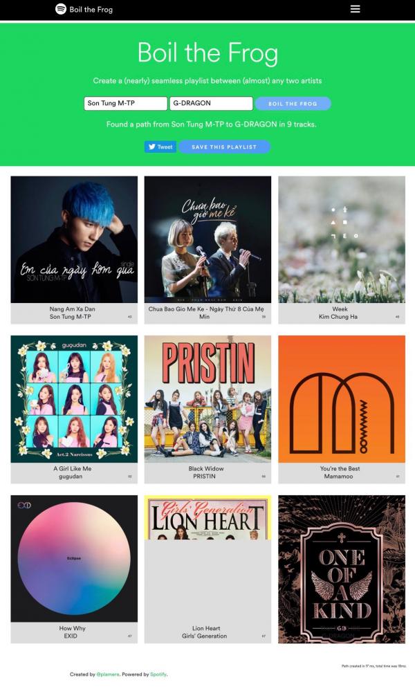 Boil the Frog: Website thú vị của Spotify 'đun sống' người nghe bằng âm nhạc Boil the Frog: Website thú vị của Spotify 'đun sống' người nghe bằng âm nhạc