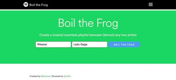 Boil the Frog: Website thú vị của Spotify 'đun sống' người nghe bằng âm nhạc Boil the Frog: Website thú vị của Spotify 'đun sống' người nghe bằng âm nhạc
