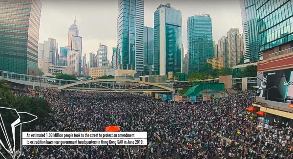Cuộc biểu tình ở Hong Kong nhìn từ trên cao: Một khung cảnh đáng sợ và choáng ngợp Cuộc biểu tình ở Hong Kong nhìn từ trên cao: Một khung cảnh đáng sợ và choáng ngợp