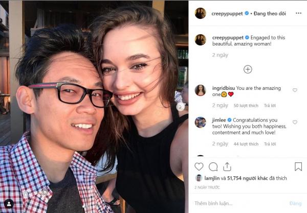 'Ông hoàng kinh dị' James Wan đính hôn cùng nữ diễn viên 'The Nun' 'Ông hoàng kinh dị' James Wan đính hôn cùng nữ diễn viên 'The Nun'