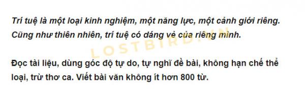 Đề thi văn tỉnh Giang Tô 10 năm qua: Một cảnh giới cao siêu đến người Trung Quốc cũng phải đổ lệ Đề thi văn tỉnh Giang Tô 10 năm qua: Một cảnh giới cao siêu đến người Trung Quốc cũng phải đổ lệ