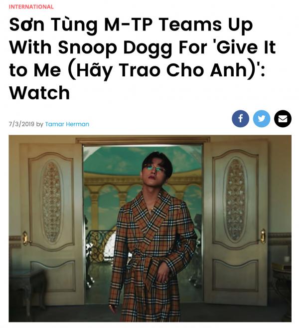 Sức mạnh vượt biên giới của Sơn Tùng M-TP: Lên Top Trending nhiều quốc gia, được truyền thông Mỹ, Úc để ý Sức mạnh vượt biên giới của Sơn Tùng M-TP: Lên Top Trending nhiều quốc gia, được truyền thông Mỹ, Úc để ý