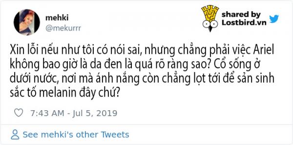 Không chấp nhận 'Ariel da màu', các fan 'Nàng Tiên Cá' dùng khoa học để đòi lại công bằng cho nàng Không chấp nhận 'Ariel da màu', các fan 'Nàng Tiên Cá' dùng khoa học để đòi lại công bằng cho nàng