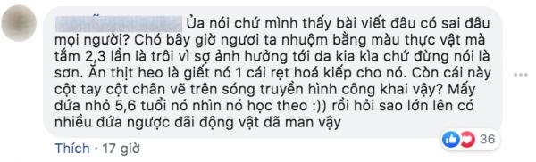 'Cuộc Đua Kỳ Thú' gây tranh cãi lớn khi trói, vẽ sơn lên động vật và còn phát sóng trên truyền hình 'Cuộc Đua Kỳ Thú' gây tranh cãi lớn khi trói, vẽ sơn lên động vật và còn phát sóng trên truyền hình