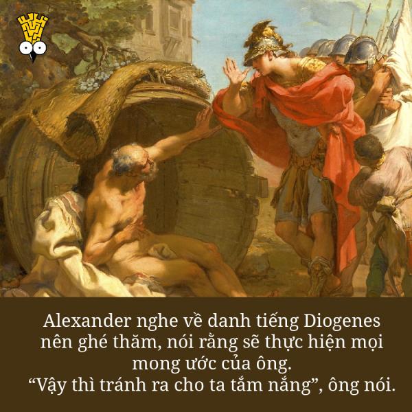 Triết học không buồn chán: Diogenes - người 'bật' Plato và cả Alexander Đại Đế Triết học không buồn chán: Diogenes - người 'bật' Plato và cả Alexander Đại Đế
