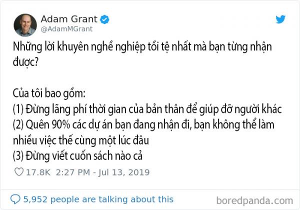 Những lời khuyên nghề nghiệp tệ hại khiến người trong cuộc phải thốt lên 'May mình không nghe theo nó' Những lời khuyên nghề nghiệp tệ hại khiến người trong cuộc phải thốt lên 'May mình không nghe theo nó'