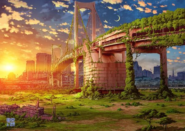 Vẻ đẹp hoang tàn của Tokyo hậu tận thế qua trí tưởng tượng của họa sĩ thiên tài Vẻ đẹp hoang tàn của Tokyo hậu tận thế qua trí tưởng tượng của họa sĩ thiên tài