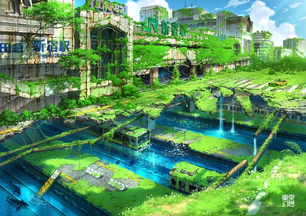 Vẻ đẹp hoang tàn của Tokyo hậu tận thế qua trí tưởng tượng của họa sĩ thiên tài Vẻ đẹp hoang tàn của Tokyo hậu tận thế qua trí tưởng tượng của họa sĩ thiên tài