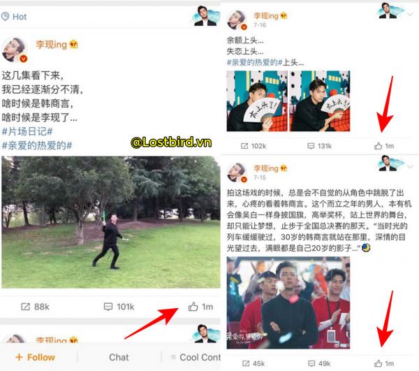 Cá Mực Hầm Mật: Lý Hiện 'đại bạo' thành hiện tượng MXH Weibo, gây sốt với danh xưng bạn trai tháng 7 Cá Mực Hầm Mật: Lý Hiện 'đại bạo' thành hiện tượng MXH Weibo, gây sốt với danh xưng bạn trai tháng 7