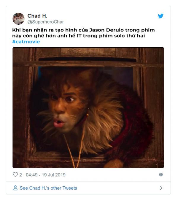 Tạo hình trong bộ phim 'nhân thú' Cats khiến nhiều người phát hoảng Tạo hình trong bộ phim 'nhân thú' Cats khiến nhiều người phát hoảng