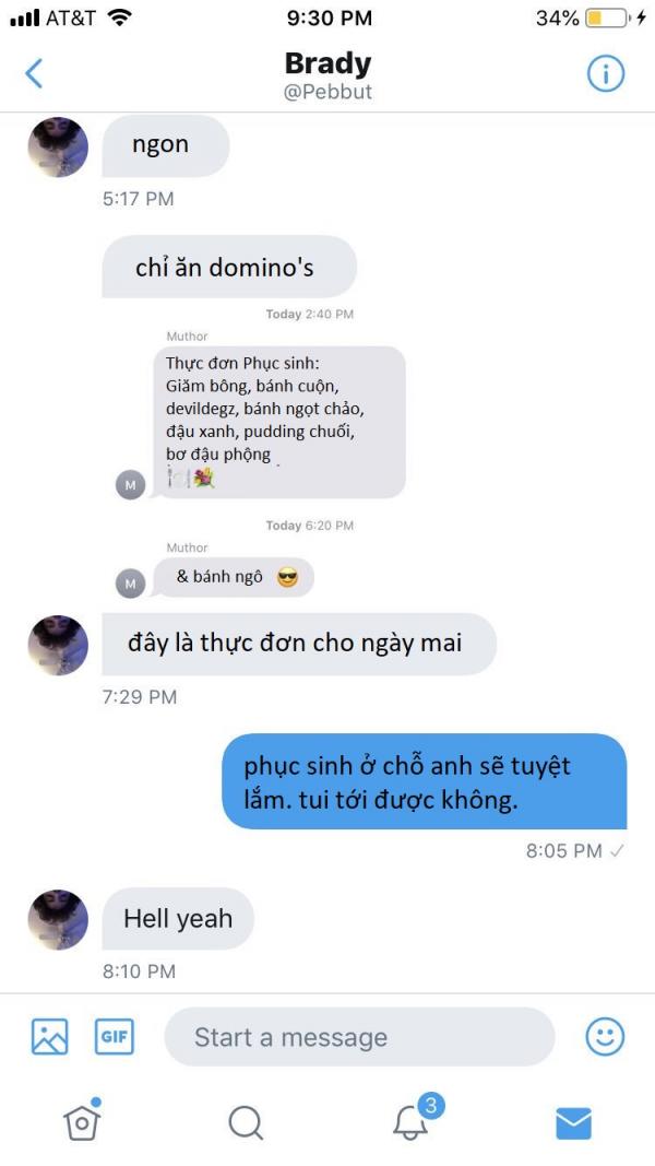 Thanh niên lầy lội suốt 4 tháng nhắn tin cho người lạ chỉ để kể về bữa tối của mình Thanh niên lầy lội suốt 4 tháng nhắn tin cho người lạ chỉ để kể về bữa tối của mình