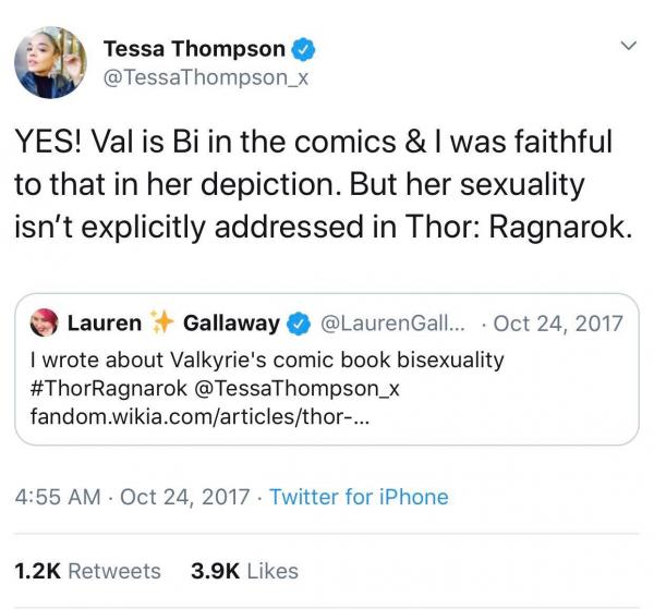 Valkyrie - Siêu anh hùng LGBT công khai đầu tiên của nhà Marvel Valkyrie - Siêu anh hùng LGBT công khai đầu tiên của nhà Marvel