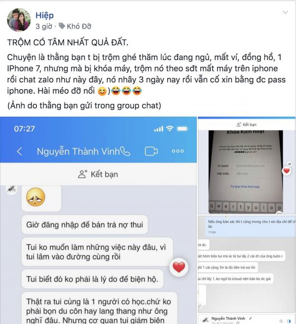Gặp phải tên trộm điện thoại tội nghiệp nhất quả đất, chuyện buồn cũng thành chuyện hài Gặp phải tên trộm điện thoại tội nghiệp nhất quả đất, chuyện buồn cũng thành chuyện hài