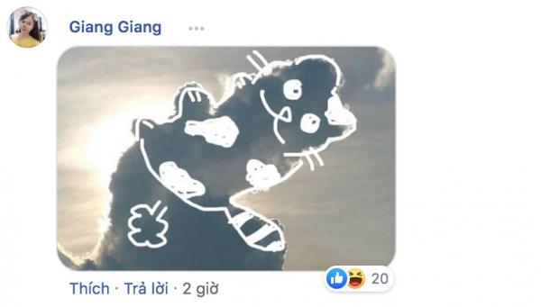 Chỉ một đám mây hình thù kỳ lạ, cả cộng đồng mạng thi nhau thả trí tưởng tượng bay xa Chỉ một đám mây hình thù kỳ lạ, cả cộng đồng mạng thi nhau thả trí tưởng tượng bay xa