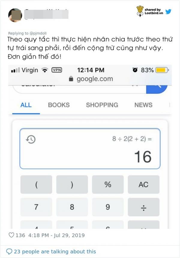 Chỉ có 1 trong 1 triệu người giải đúng phép toán khó nhằn này Chỉ có 1 trong 1 triệu người giải đúng phép toán khó nhằn này