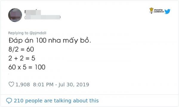 Chỉ có 1 trong 1 triệu người giải đúng phép toán khó nhằn này Chỉ có 1 trong 1 triệu người giải đúng phép toán khó nhằn này