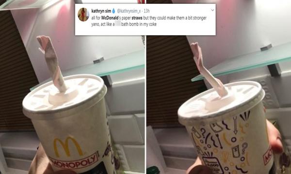 Ống hút giấy của McDonald's bị ghét bỏ, khách mong muốn quay lại ống hút nhựa có thể tái chế được Ống hút giấy của McDonald's bị ghét bỏ, khách mong muốn quay lại ống hút nhựa có thể tái chế được