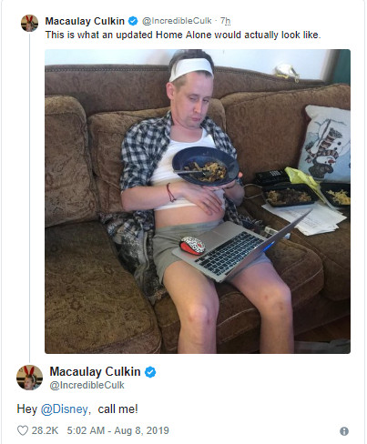 Nghe tin Disney làm lại phim 'Home Alone', Macaulay Culkin khéo léo đăng ảnh 'nhắc nhở' Nghe tin Disney làm lại phim 'Home Alone', Macaulay Culkin khéo léo đăng ảnh 'nhắc nhở'