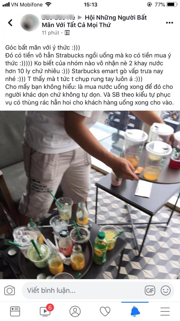 Tranh cãi: Đã bỏ nhiều tiền uống Starbucks sao còn phải tự dọn ly? Tranh cãi: Đã bỏ nhiều tiền uống Starbucks sao còn phải tự dọn ly?