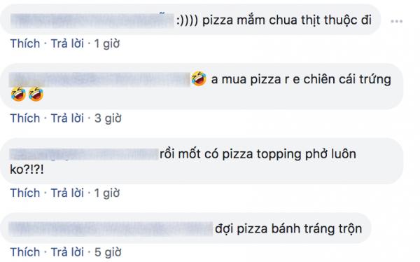 Sau pizza bún đậu mắm tôm, cửa hàng pizza Việt lại làm thực khách 'ngớ người' với pizza... cơm tấm Sau pizza bún đậu mắm tôm, cửa hàng pizza Việt lại làm thực khách 'ngớ người' với pizza... cơm tấm