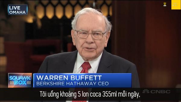 Bí kíp sống lâu của tỷ phú Warren Buffett: Sương sương 5 lon coca mỗi ngày chứ mấy! Bí kíp sống lâu của tỷ phú Warren Buffett: Sương sương 5 lon coca mỗi ngày chứ mấy!