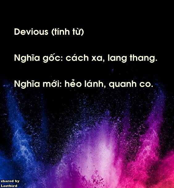 Những từ tiếng Anh với nghĩa mới trái ngược hoàn toàn so với nghĩa gốc Những từ tiếng Anh với nghĩa mới trái ngược hoàn toàn so với nghĩa gốc