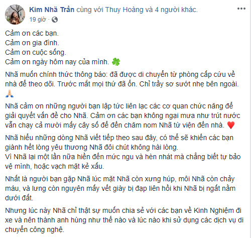 Ứng dụng lỗi, diễn viên Kim Nhã bị tài xế công nghệ đánh đến ngất xỉu vì chưa hủy chuyến Ứng dụng lỗi, diễn viên Kim Nhã bị tài xế công nghệ đánh đến ngất xỉu vì chưa hủy chuyến