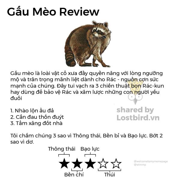 Loạt review các loài động vật nhảm nhí nhưng có lý không ngờ Loạt review các loài động vật nhảm nhí nhưng có lý không ngờ