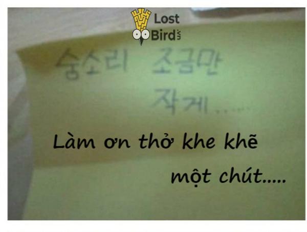 Tuyển tập những mẩu tin nhắn 'hết hồn hà' trong thư viện Hàn Quốc Tuyển tập những mẩu tin nhắn 'hết hồn hà' trong thư viện Hàn Quốc