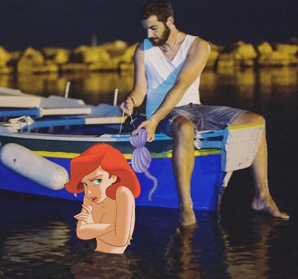 Anh chàng dùng Photoshop để đi chơi cùng với những nhân vật hoạt hình Disney Anh chàng dùng Photoshop để đi chơi cùng với những nhân vật hoạt hình Disney