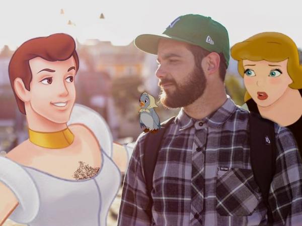 Anh chàng dùng Photoshop để đi chơi cùng với những nhân vật hoạt hình Disney Anh chàng dùng Photoshop để đi chơi cùng với những nhân vật hoạt hình Disney