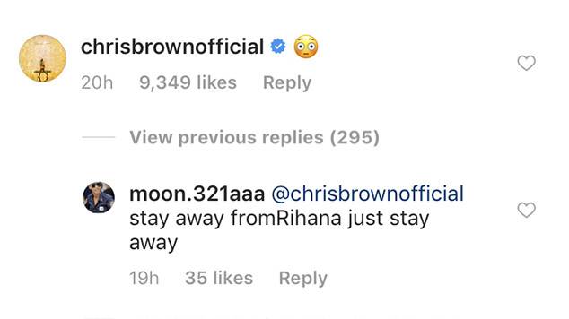 Fan phẫn nộ vì Chris Brown bình luận ảnh gợi cảm của Rihanna sau gần 10 năm xảy ra scandal bạo hành Fan phẫn nộ vì Chris Brown bình luận ảnh gợi cảm của Rihanna sau gần 10 năm xảy ra scandal bạo hành