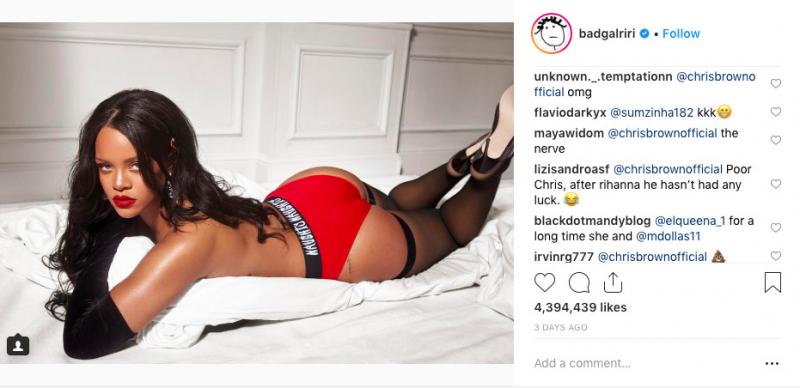 Fan phẫn nộ vì Chris Brown bình luận ảnh gợi cảm của Rihanna sau gần 10 năm xảy ra scandal bạo hành Fan phẫn nộ vì Chris Brown bình luận ảnh gợi cảm của Rihanna sau gần 10 năm xảy ra scandal bạo hành